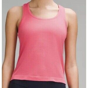Lululemon Swiftly Tank Race Length Size 14 Pink Women's Classic Sports Preppy
